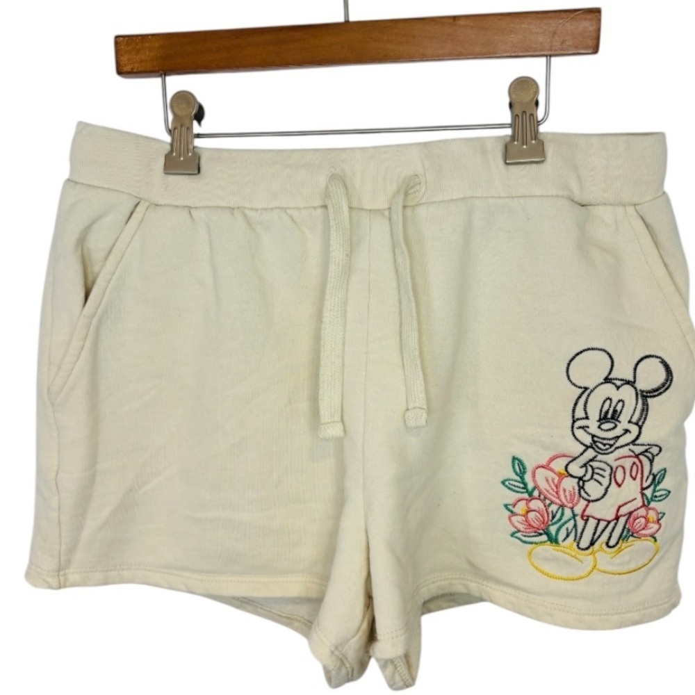 Disney Women's Athletic Shorts with Mickey Mouse Embroidery